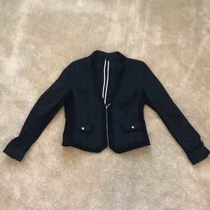 Black V-Neck Jacket